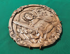 Saint Archangel Michael wood carving decor, wall hanging religious panno, religious gift, christian gift