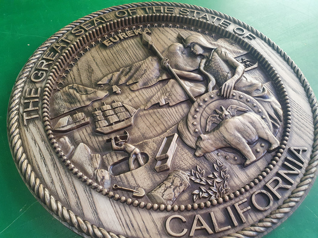 California State Seal, Coat of Arms of California, wall hanging, wall decor