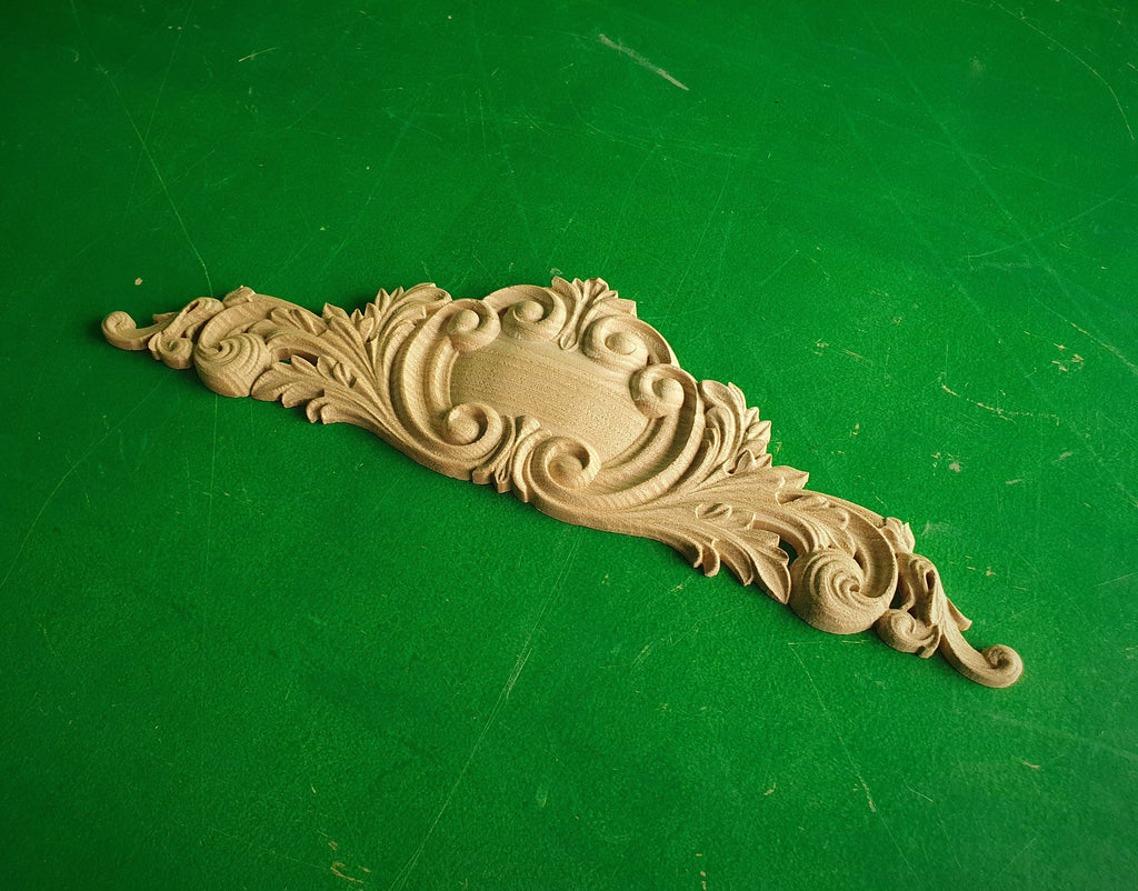 Most popular carved decoration of wood, wooden onlay, 1pc