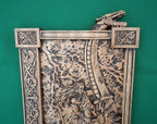 Thor statue, Ragnarok,  Mjollnir, norse gods, wood carving altar heathen asatru viking god and goddes sculpture wooden scandinavian pantheon