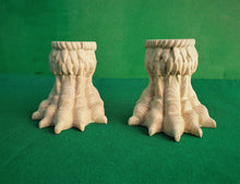 Load image into Gallery viewer, Lion Claws Feets, Set 2 of pc, classic style feets, baroque legs, wooden feets, queen anne style

