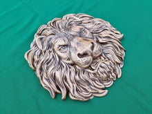 Load image into Gallery viewer, Beautiful Lion Head of wood, Painted, 1pc, Applique furniture decor DIY Furniture Trim Supplies wall ornaments pediments
