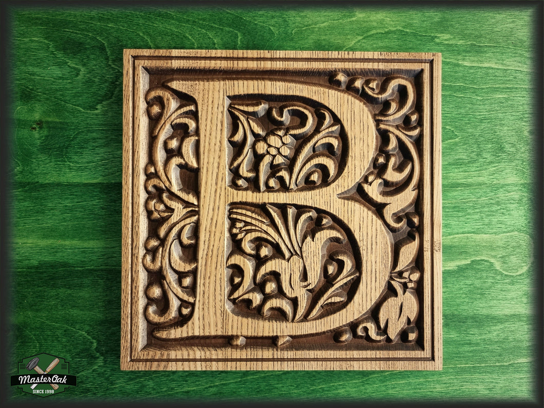Family Letter Plaque, Wooden Letter Sign, Carved Monogram Initial, Initial of wood, Wedding gift