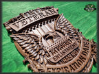 I am a veteran, carved panel of wood, Veterans day gift, American military
