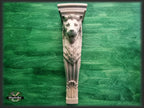 Carved Corbel Lion , Unpainted, Decorative Carved Wooden Corbel, 1pc, Home Wall Embellishments, wood onlays, wood wall art decor