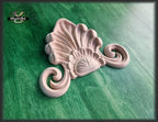 Central Architectural Applique Rosette Onlay Detailed Acanthus Ornamentation