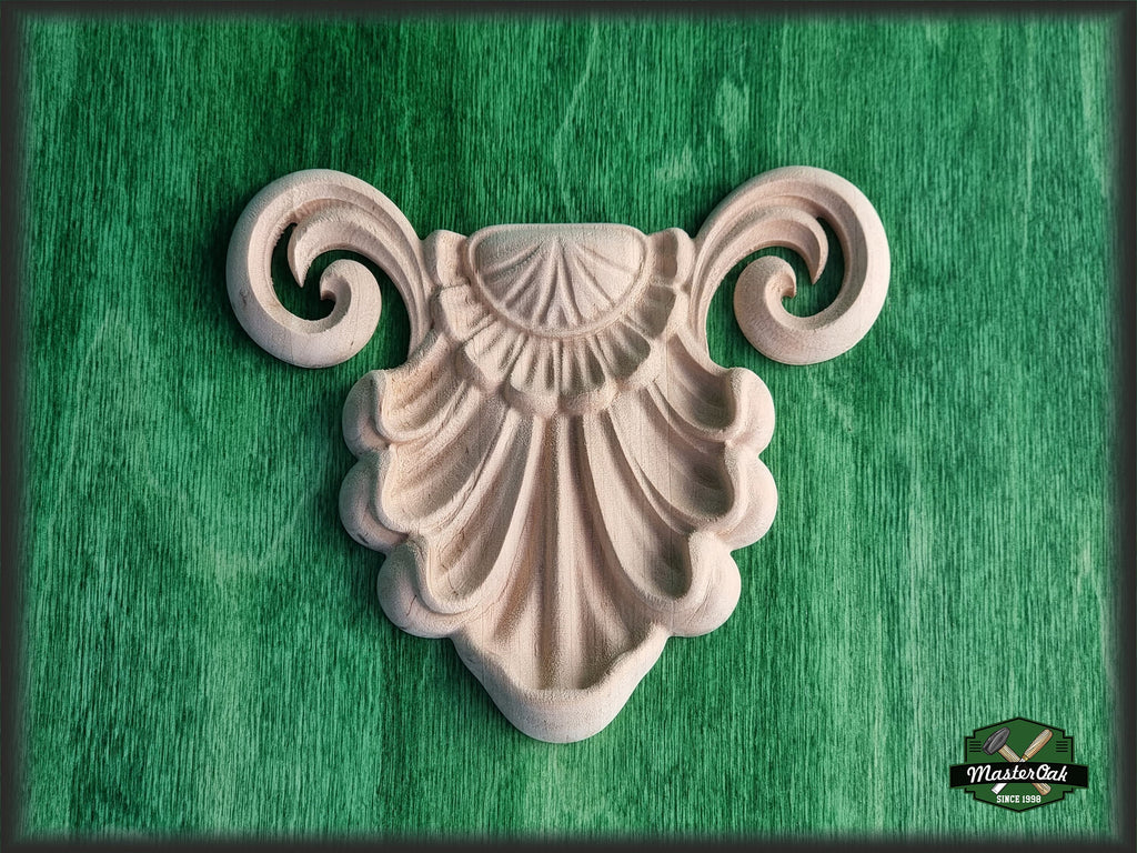 Central Architectural Applique Rosette Onlay Detailed Acanthus Ornamentation