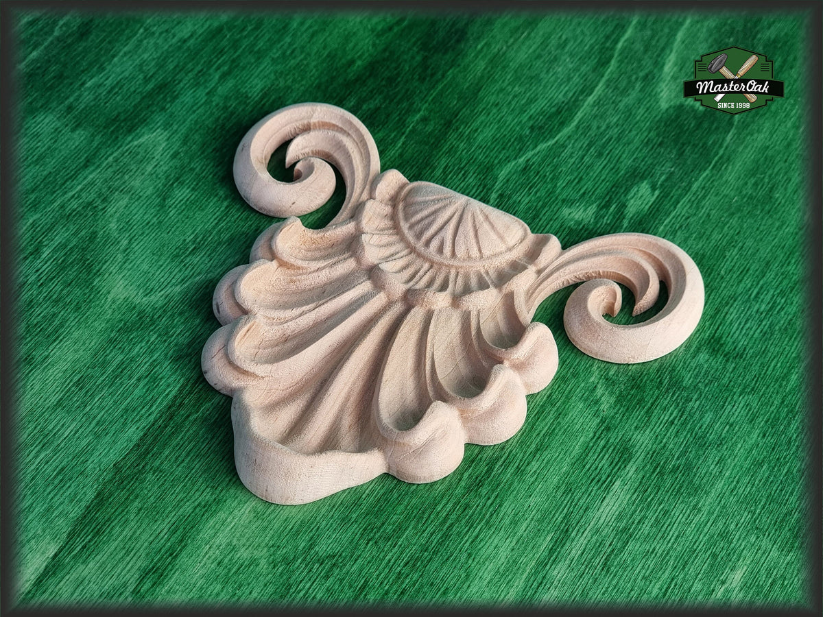 Central Architectural Applique Rosette Onlay Detailed Acanthus Ornamentation