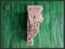 Load image into Gallery viewer, Corbel Lion of wood, Unpainted, Decorative Carved Wooden Corbel, 1pc, Home Wall Embellishments, wood onlays, wood wall art decor
