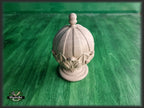 Decorative Architectural Wooden Finial, Staircase Newel Post Cap, Curtain rod finial