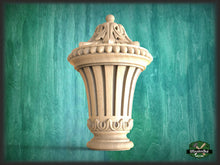 Load image into Gallery viewer, Carved Newel Post Caps, Ornate Decorative Newel Post Wooden Finial
