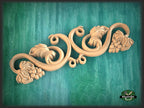 Carved Wood Applique for Fireplace Mantel