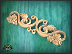 Carved Wood Applique for Fireplace Mantel