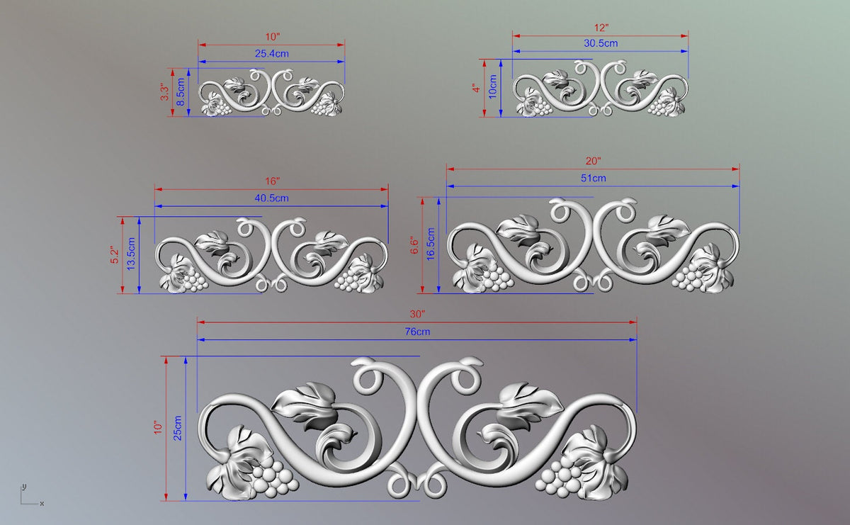 Carved Wood Applique for Fireplace Mantel