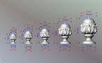Hardwood Unpainted Classic Finial, Staircase Newel Post Cap