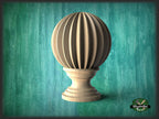 Architectural Wooden Onion Railing Post Topper
