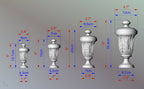 Round Newel Post Cap With Acanthus Leaves