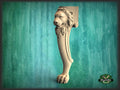 Table Leg Antique Style With Lion Head And Paw, 1 piece