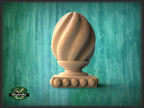 Ornamental Twisted Finial For Furniture with square bottom