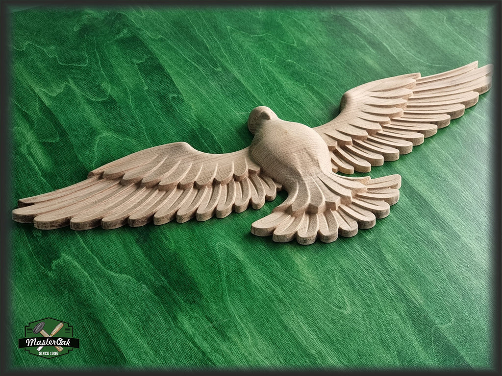 Flying Dove Wooden Wall Decor, Unfinished Carved Bird, Wedding Dove, Symbol of Peace and Innocence,Pigeon,Holy Spirit Dove Church