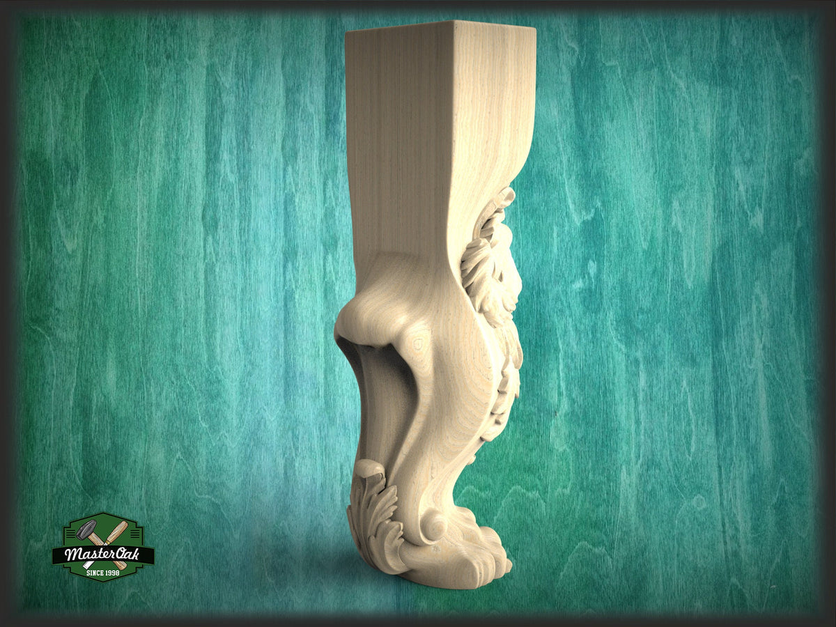 Legs Lion claws and Lion head, 1 piece, classic style lion feet, baroque legs, wooden feets, queen anne style