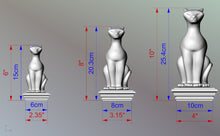 Load image into Gallery viewer, Cat Wooden Finial for Staircase Newel Post, Cat finial bed post, Cat statue of wood
