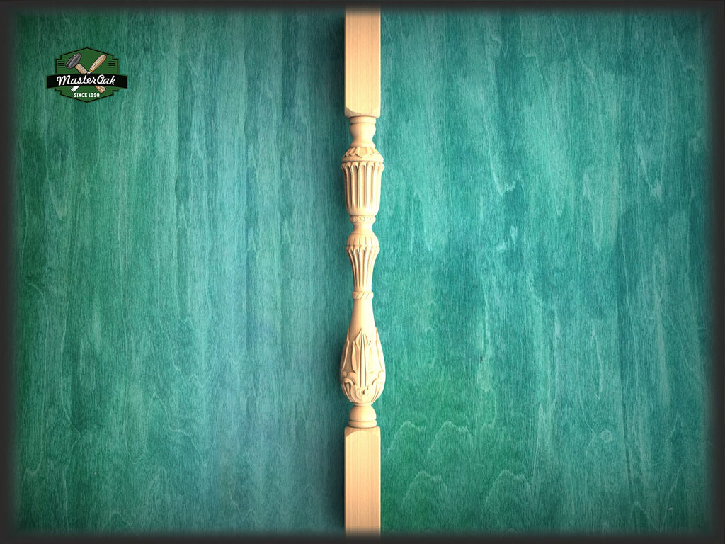 Luxury Carved Wooden Baluster for Stairs, carved banister of wood, stair banister, Carved wood balusters for stairs