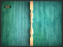 Load image into Gallery viewer, Luxury Carved Wooden Baluster for Stairs, carved banister of wood, stair banister, Carved wood balusters for stairs
