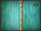 Baluster with women, Wood column with girls, Women stair balusters, Custom size wood balusters for stairs