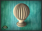 Architectural Wooden Onion Railing Post Topper