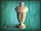 Round Newel Post Cap With Acanthus Leaves