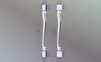 Lion Paw Wooden Baluster for Stairs, Lion leg banister of wood, stair banister lion, Carved wood balusters for stairs