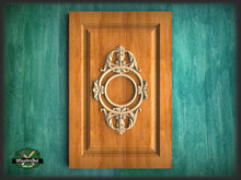 Load image into Gallery viewer, Large Onlay Arched Wooden Center Door decor, Millwork Furniture Onlays For Kitchen Cabinets
