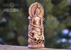 Tyr, Norse pagan god statue, for Asatru Altar kit and heathen ritual, Scandinavian gods altar mythology wood sculpture