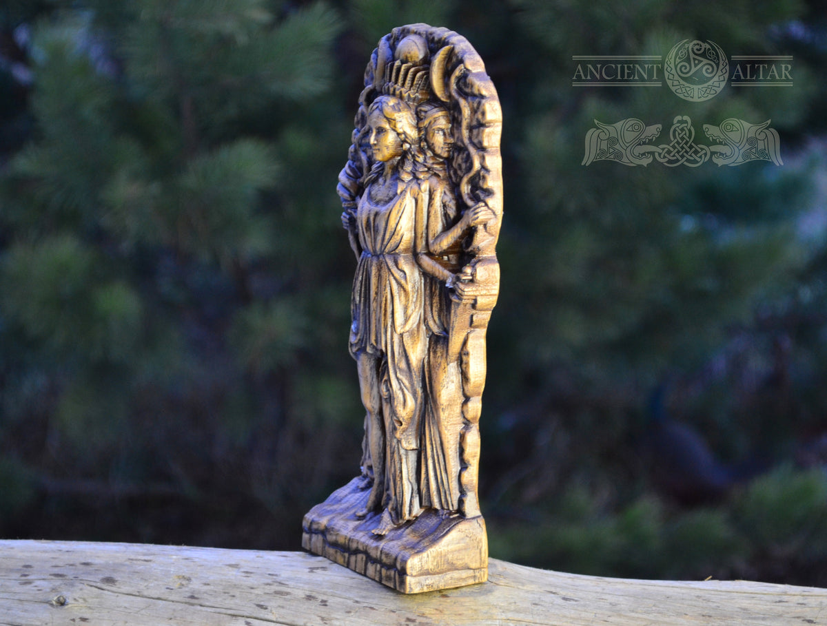 Hecate statue, Greek goddess, Hecate key, Witch statue, Pagan home altar,  witches, wicca statue, druid, witchcraft, hecate altar