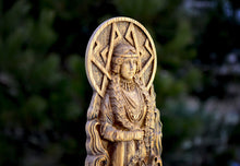 Load image into Gallery viewer, Freya, Freyja statue, norse pantheon, viking pagan asatru heathen goddess and god scandinavian gods altar mythology

