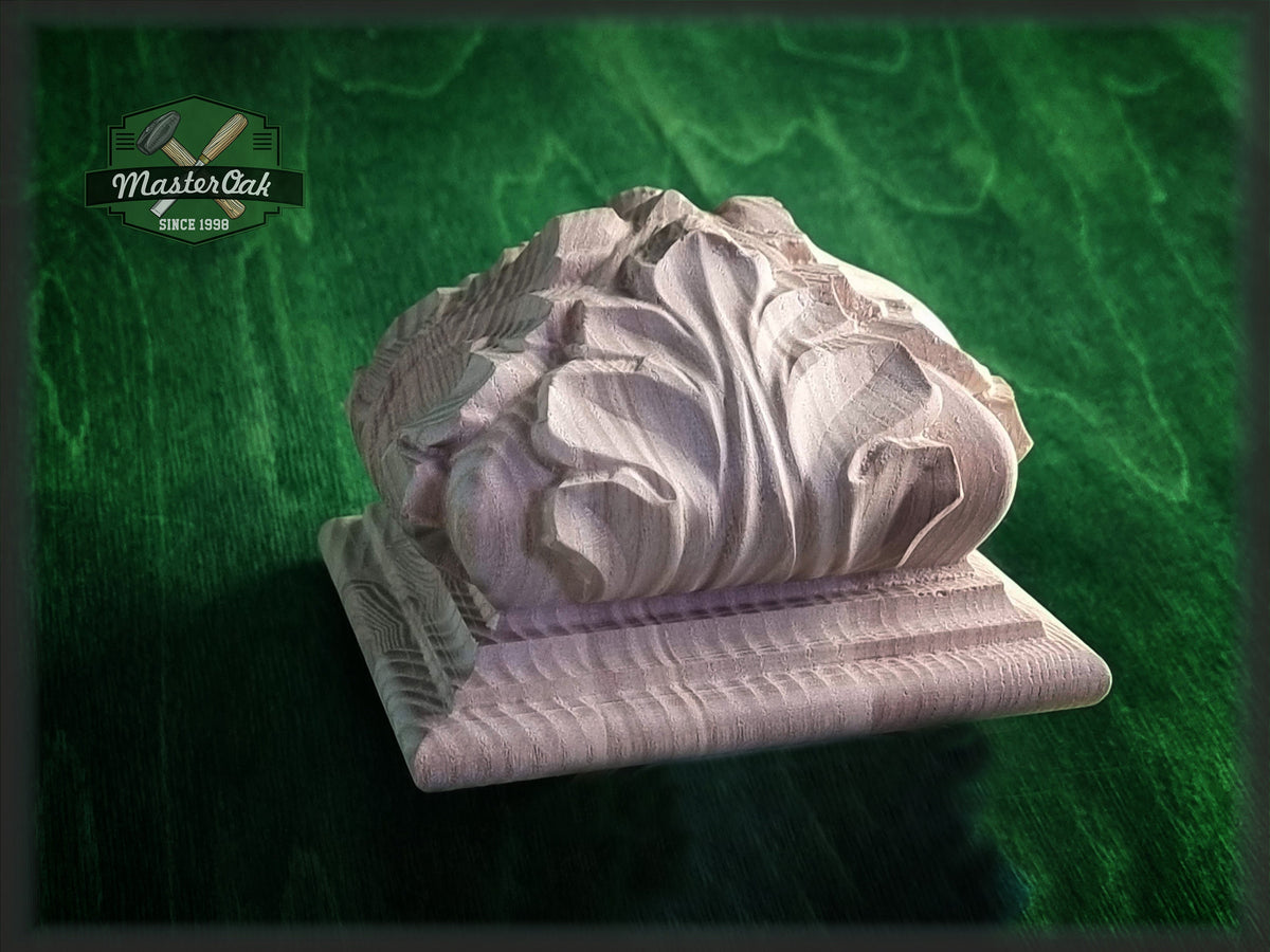 Square Post Finials , Square Staircase Newel Post Cap, Square bed cap