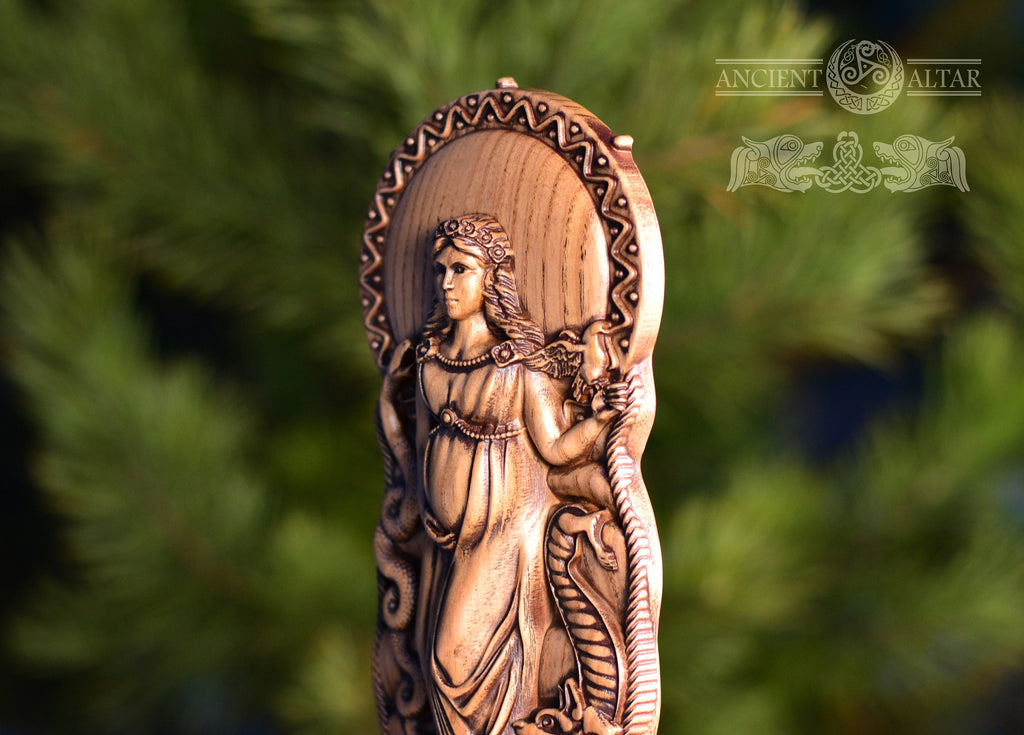 Gaia, Wiccan Goddess statue,  Nature, witch, druid, Ancient, Mythology, wicca, Greek, altar,mother earth