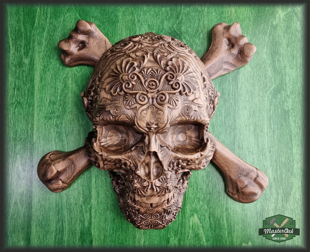 Carved Skull made of wood, wood wall art, carved skull of wood, wall decor carving, Santa Muerte, Calavera, Dark Art