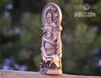 Tyr, Norse pagan god statue, for Asatru Altar kit and heathen ritual, Scandinavian gods altar mythology wood sculpture