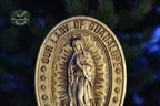 Our Lady of Guadalupe Wood carved Virgin Mary de Guadalupe Religious catholic icons Gift ideas for women Gifts for mom Wooden Wall art