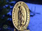 Our Lady of Guadalupe Wood carved Virgin Mary de Guadalupe Religious catholic icons Gift ideas for women Gifts for mom Wooden Wall art