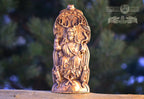 Cernunnos statue, Cernunnos figure, Cernun, wood horned god, celtic god, altar statue, wiccan, druid, pagan god