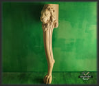 Table Leg Antique Style With Lion Head And Paw, 1 piece