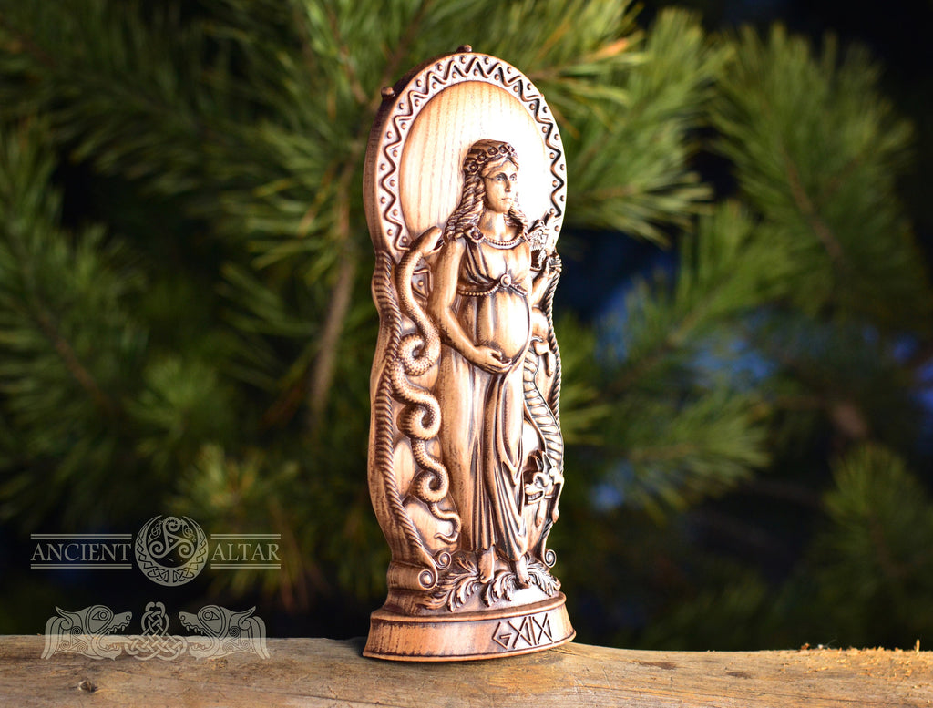 Gaia, Wiccan Goddess statue,  Nature, witch, druid, Ancient, Mythology, wicca, Greek, altar,mother earth