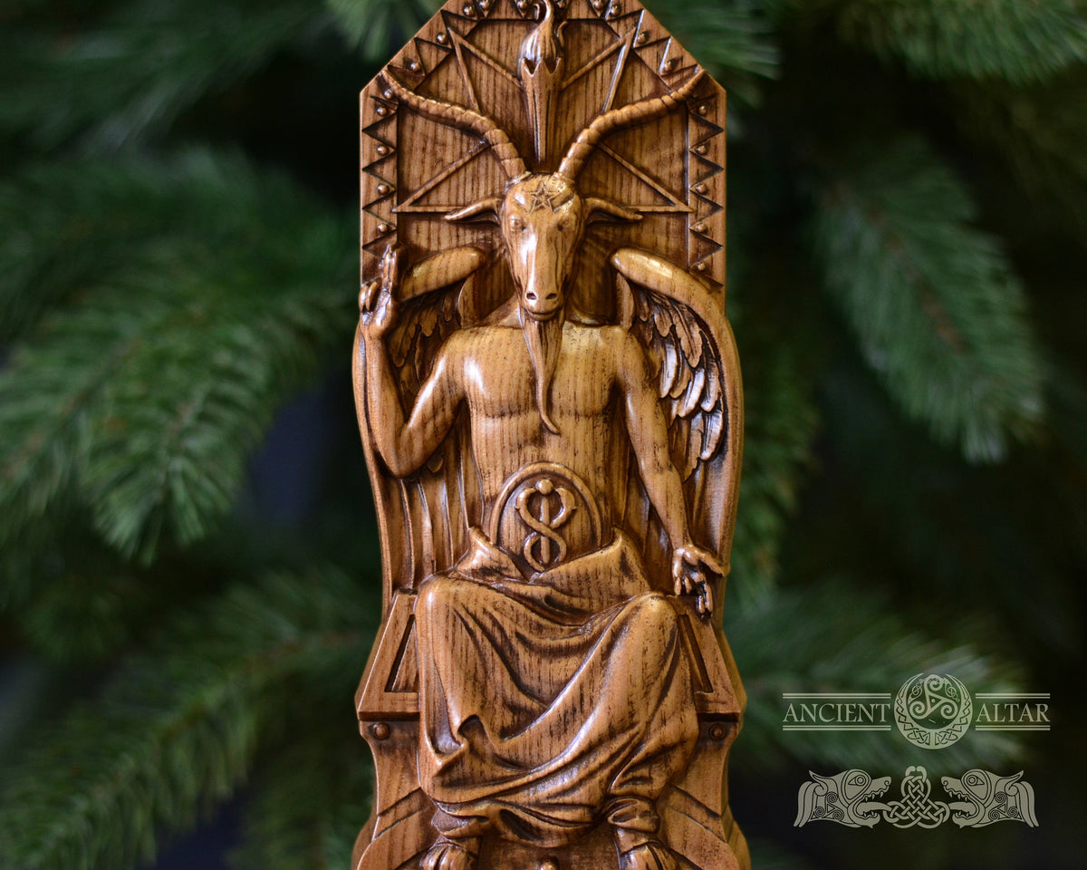 Baphomet God statue, figurine for home altar