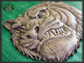 Tiger Head carved wall art, Carved tiger, Tiger of wood, Wood carving