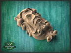 Green Man Onlay, Decorative Wooden Corbel, Antique Wood Shelf Bracket, Cornice Corbel Entablature