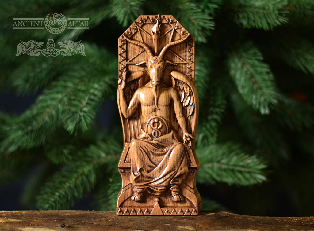 Baphomet God statue, figurine for home altar