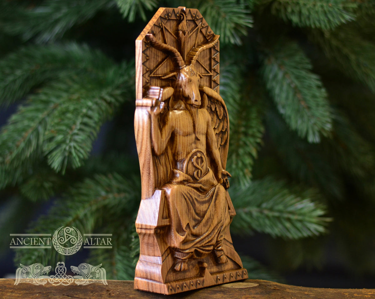 Baphomet God statue, figurine for home altar